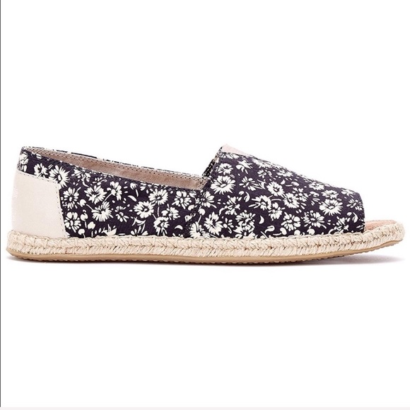 Toms Shoes - Toms Alpargata Open Toe floral espadrille flats